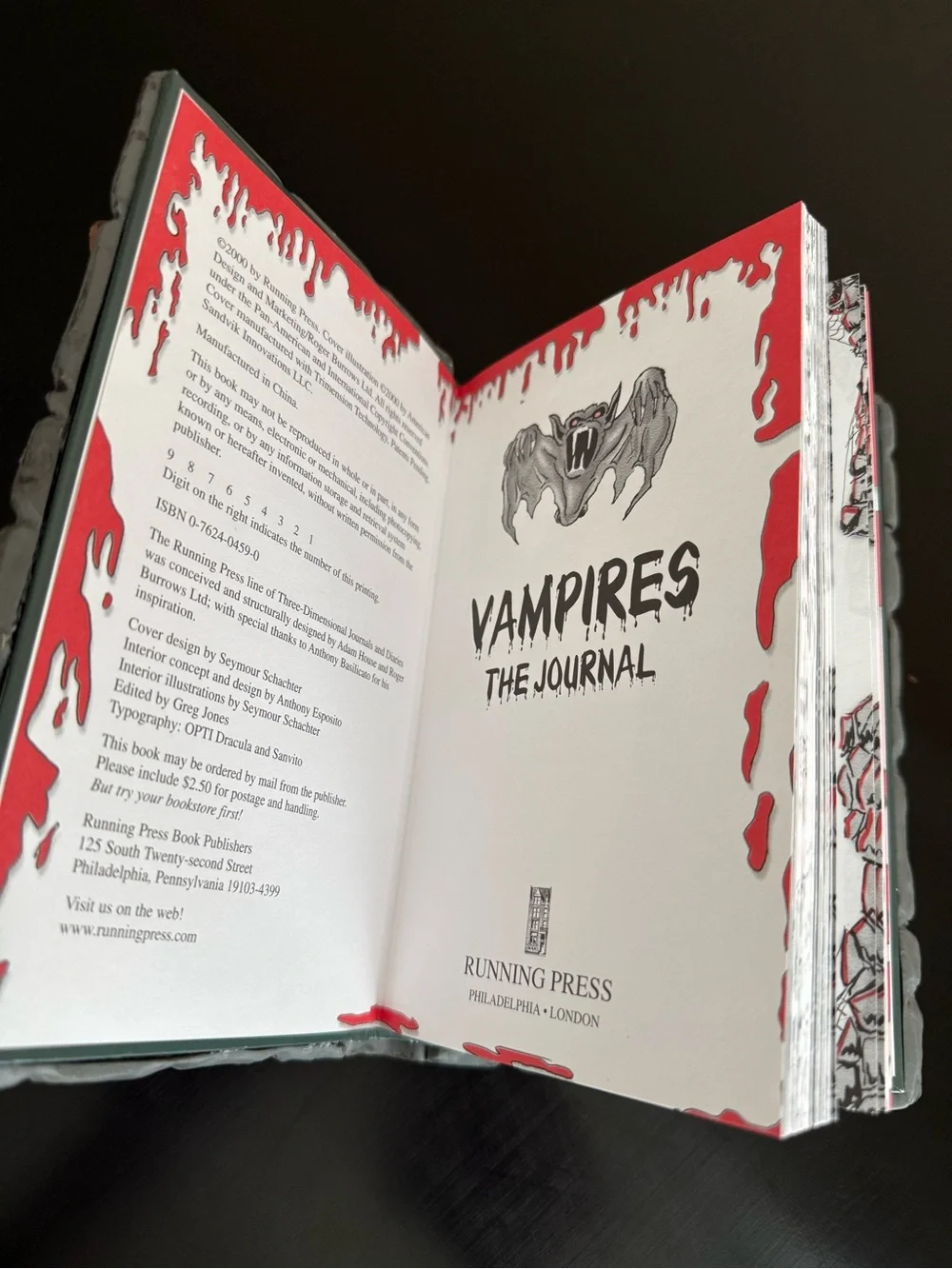 Vampires The Journal 3-D Running Press